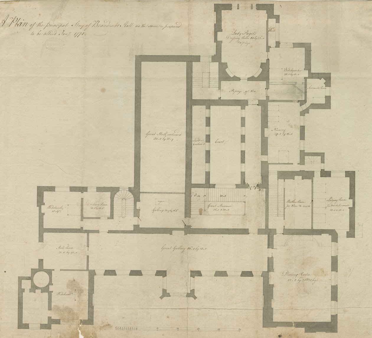 Beaudesert Hall ve Park
