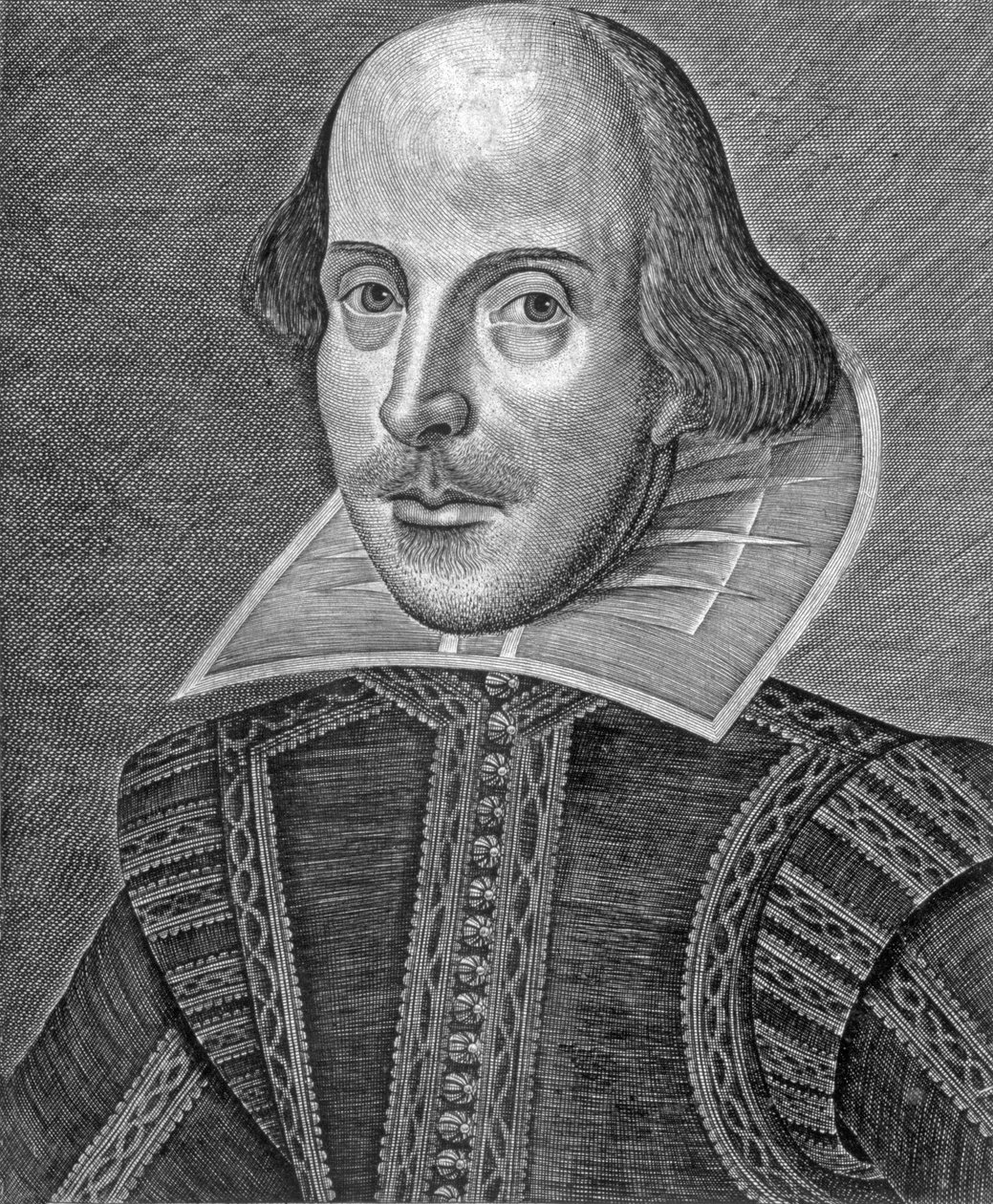 Martin Droeshout tarafından oyulmuş William Shakespeare