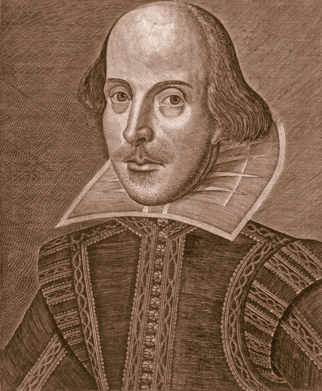 Martin Droeshout tarafından oyulmuş William Shakespeare