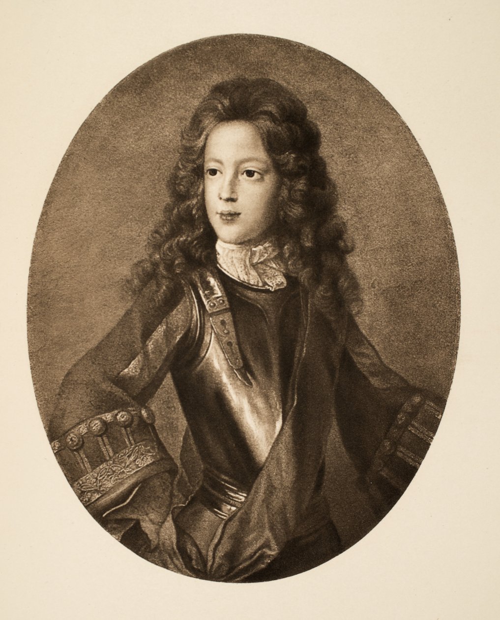 Prens James Francis Edward Stuart, pub. 1902 (kollotip) by School English