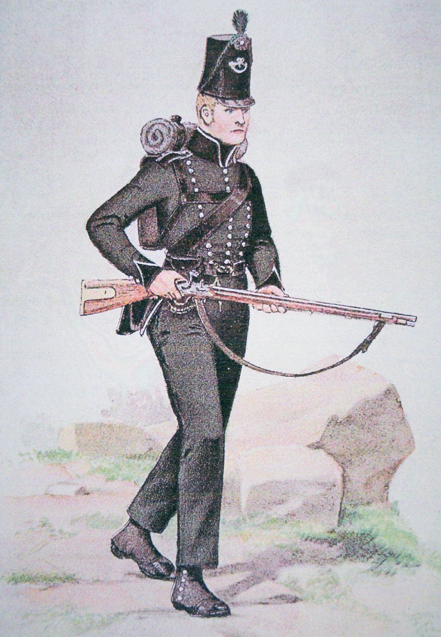 95. Rifles of the Private of the 95th Rifles, c.1810, Londra