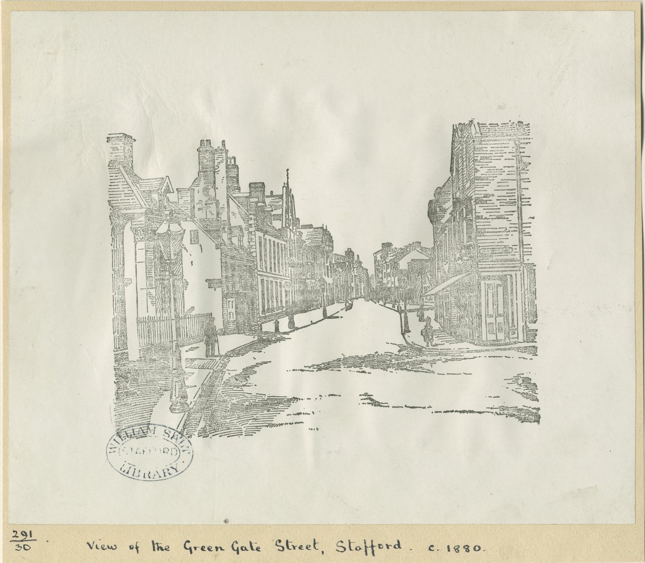 Stafford - Greengate Street: gravür gravür, nd [c 1880] (baskı) by School English