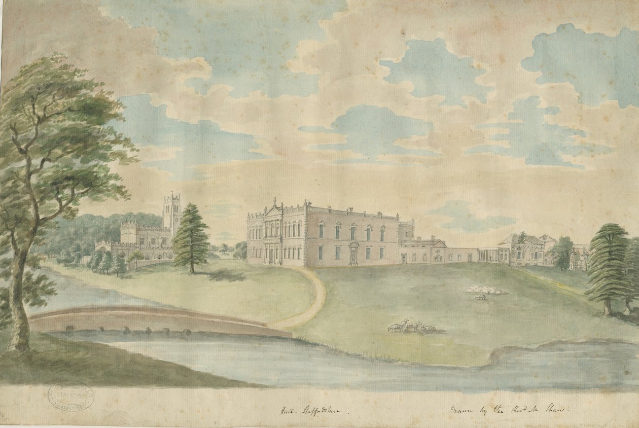 Bilinmeyen konum - Salon: suluboya resim ve [c 1762-1802] (resim) by School English