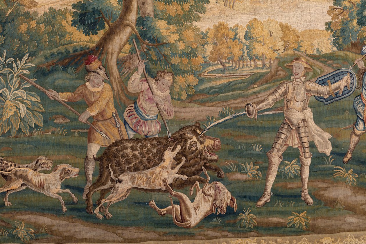 Av sahnesi, Origin Oudenaarde (goblen) by School Flemish