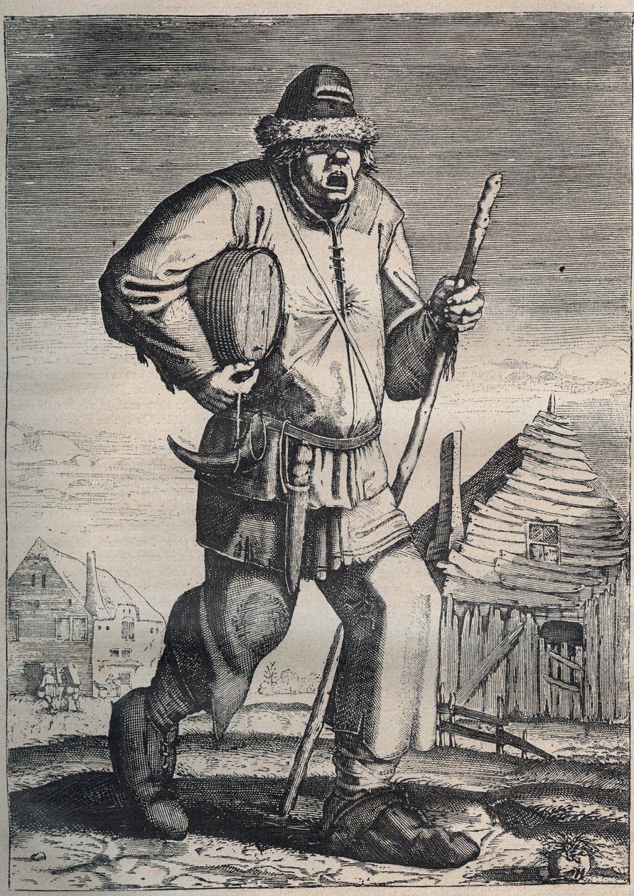 Mürekkep satıcısı - Flaman gravürü by School Flemish