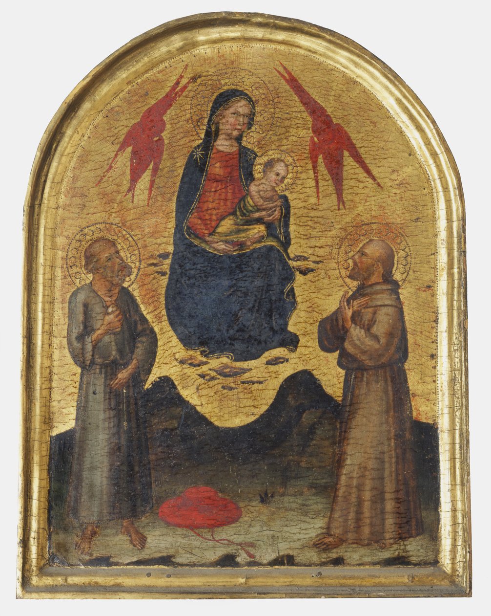 Çocuk ve Azizler ile Bakire by School Florentine