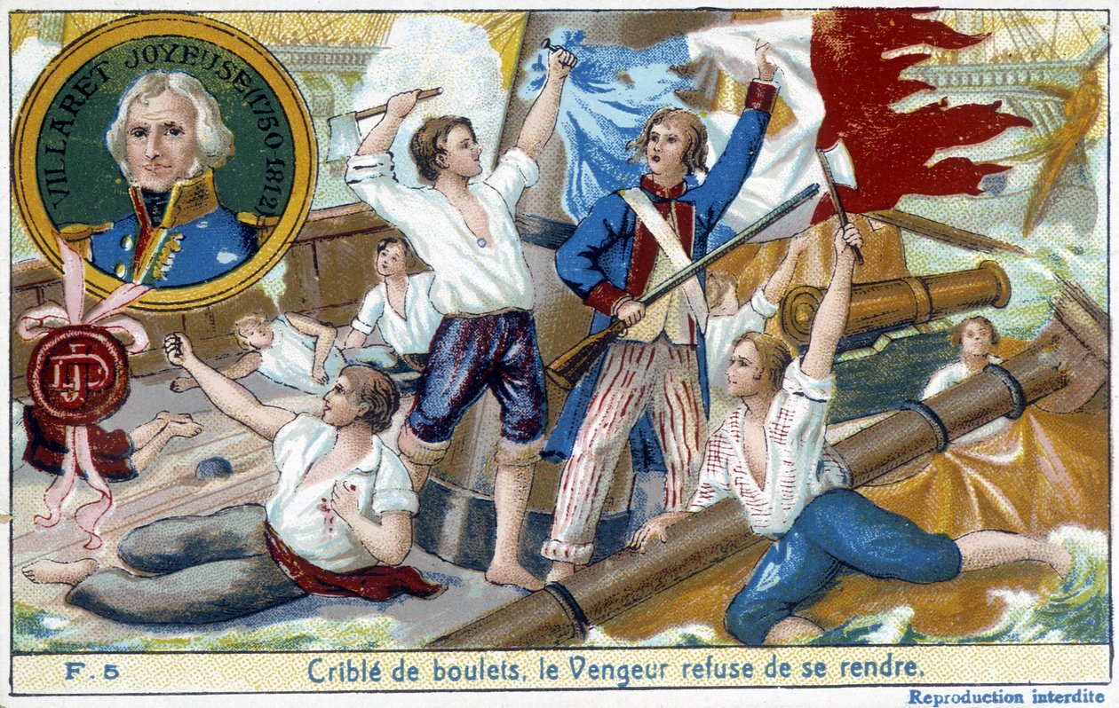 Madalyondaki bir temsilci olan Amiral Villaret (1750-1812), 1794