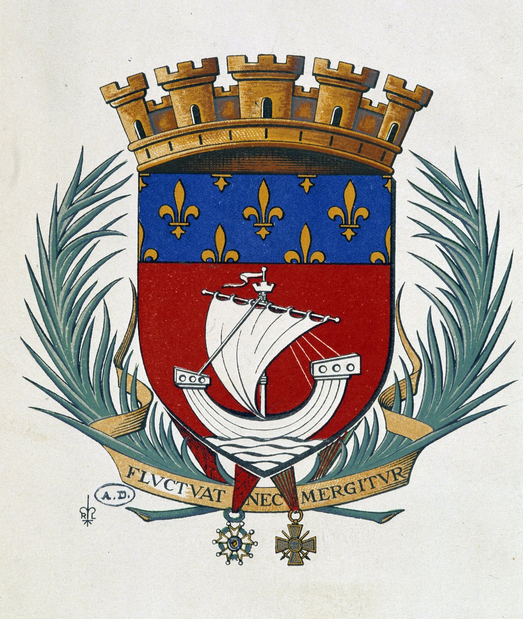 Paris Blazon "Fırçalar ve lavabolar" by School French