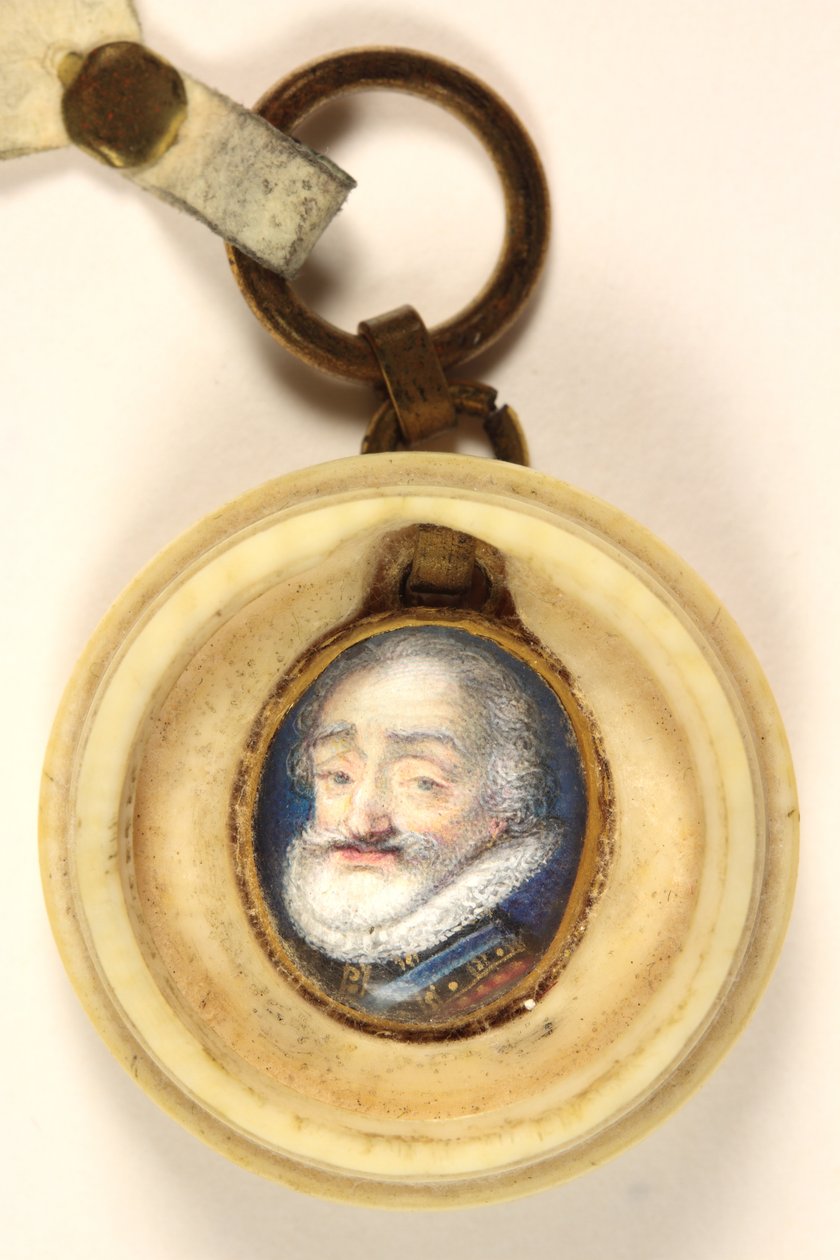 Fransa Henry IV (parşömen üzerine suluboya) by School French
