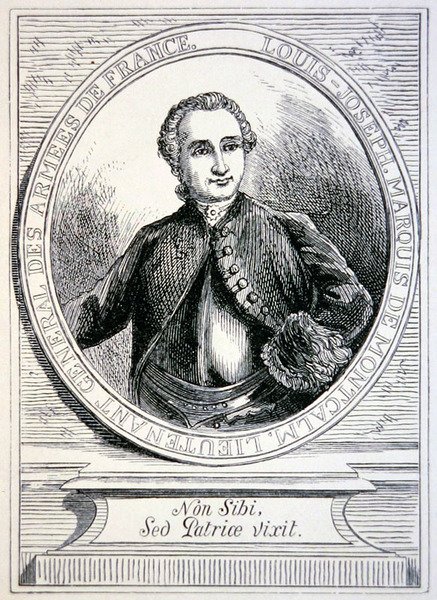 Marquis de Montcalm (gravür) by School French