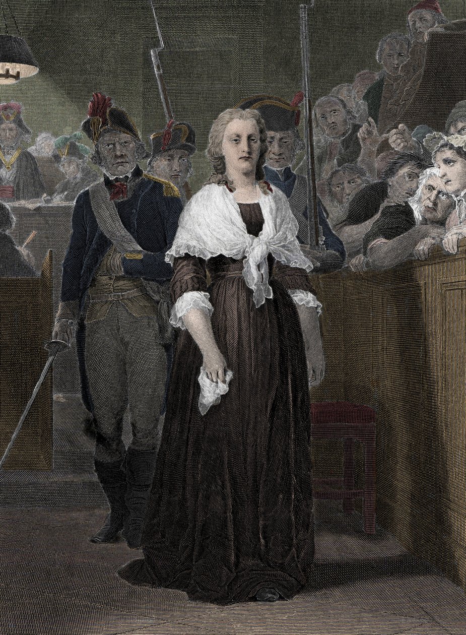 Kraliçe Marie Antoinette (1755-1793) Devrim Mahkemesi Tarafından Ekim 1793