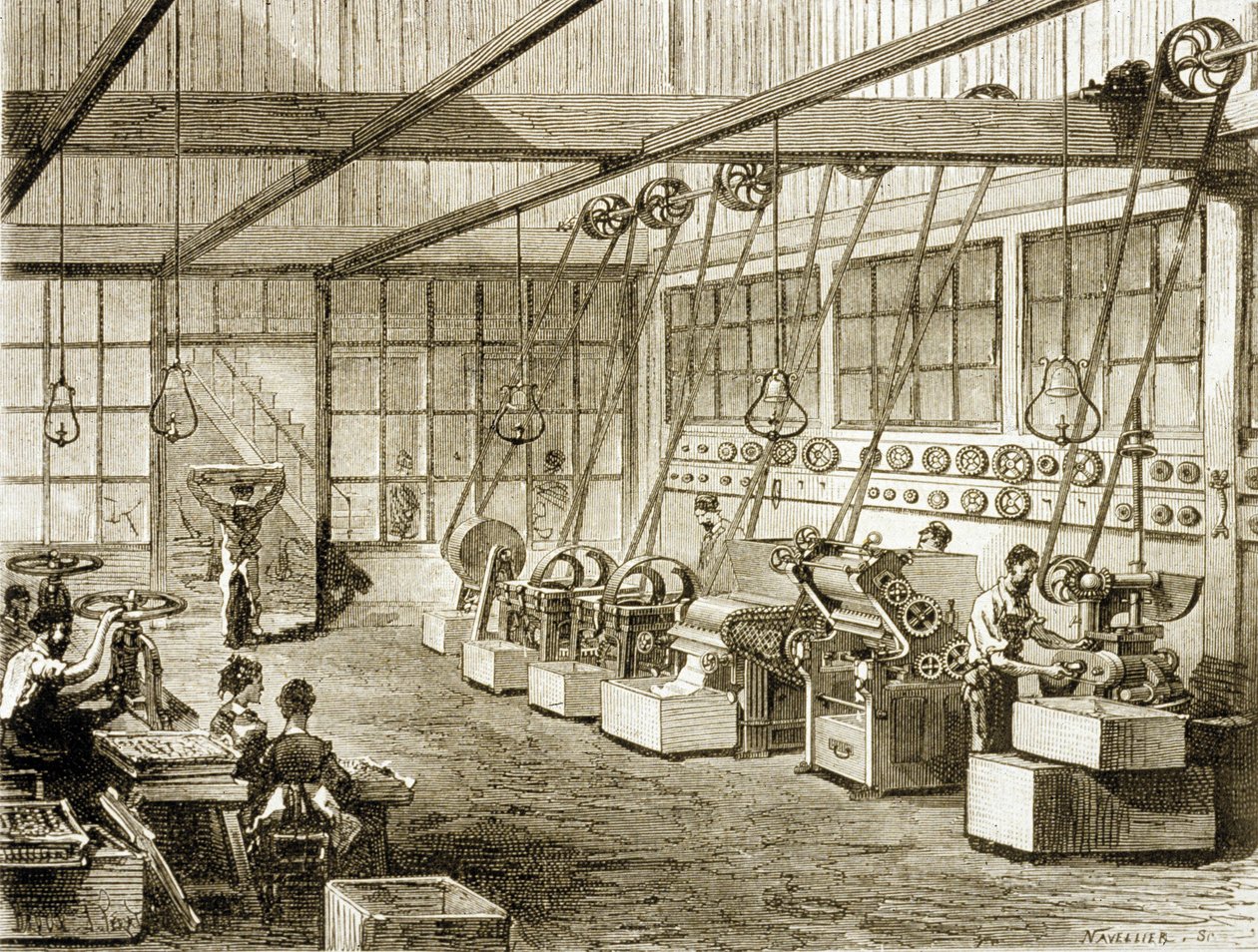 Sabun Fabrikası (gravür) by School French