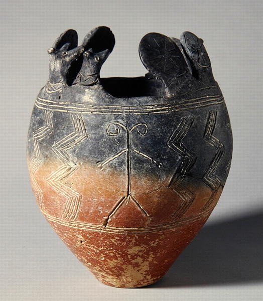 Vounous, Kıbrıs, Mezar 91, MÖ 2500-2075 (kil) by School Greek