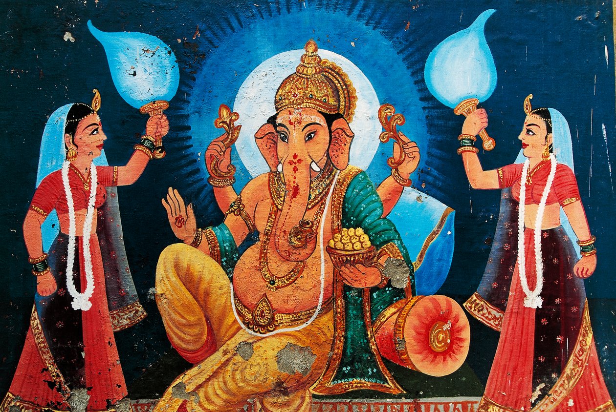 Ganesh, Benares, Hindistan tasviri by School Indian