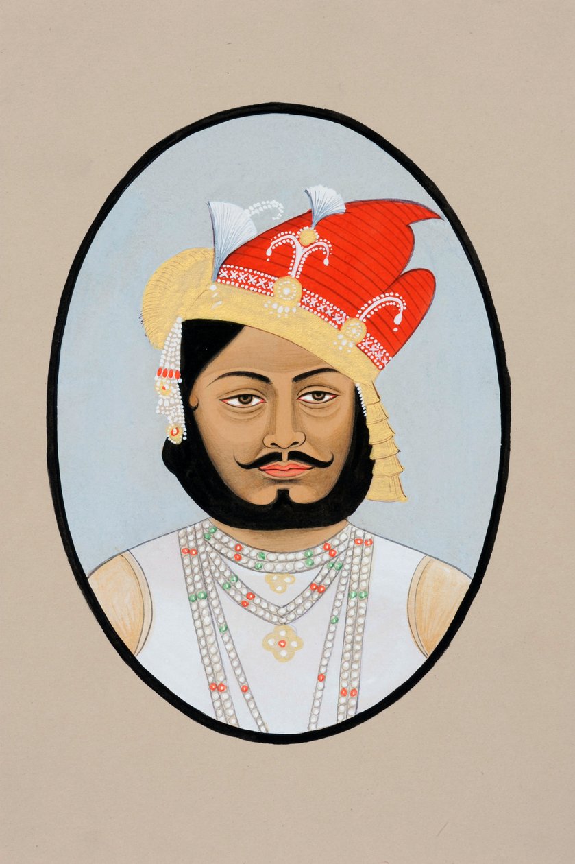Bairi Sal Jaisalmer#39;in Minyatür Tablosu by School Indian