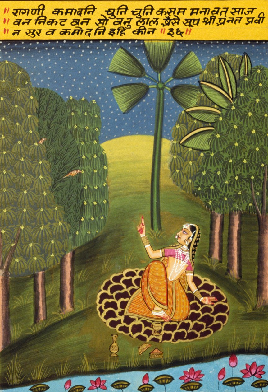 Kağıt Üzerine Minyatür Resim, Ragini Kamadhani, Nathdwara Okulu by School Indian