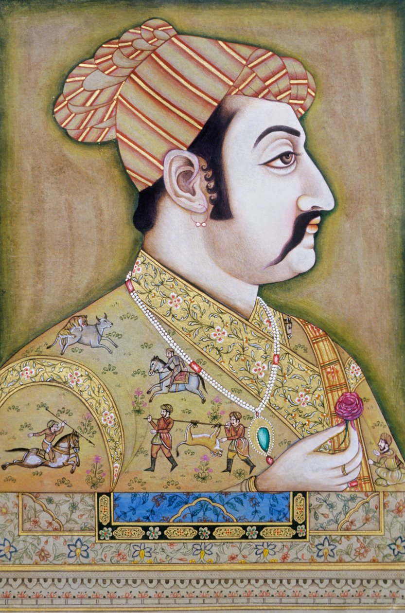 Ekber#39;in Moğol Minyatür Tablosu by School Indian