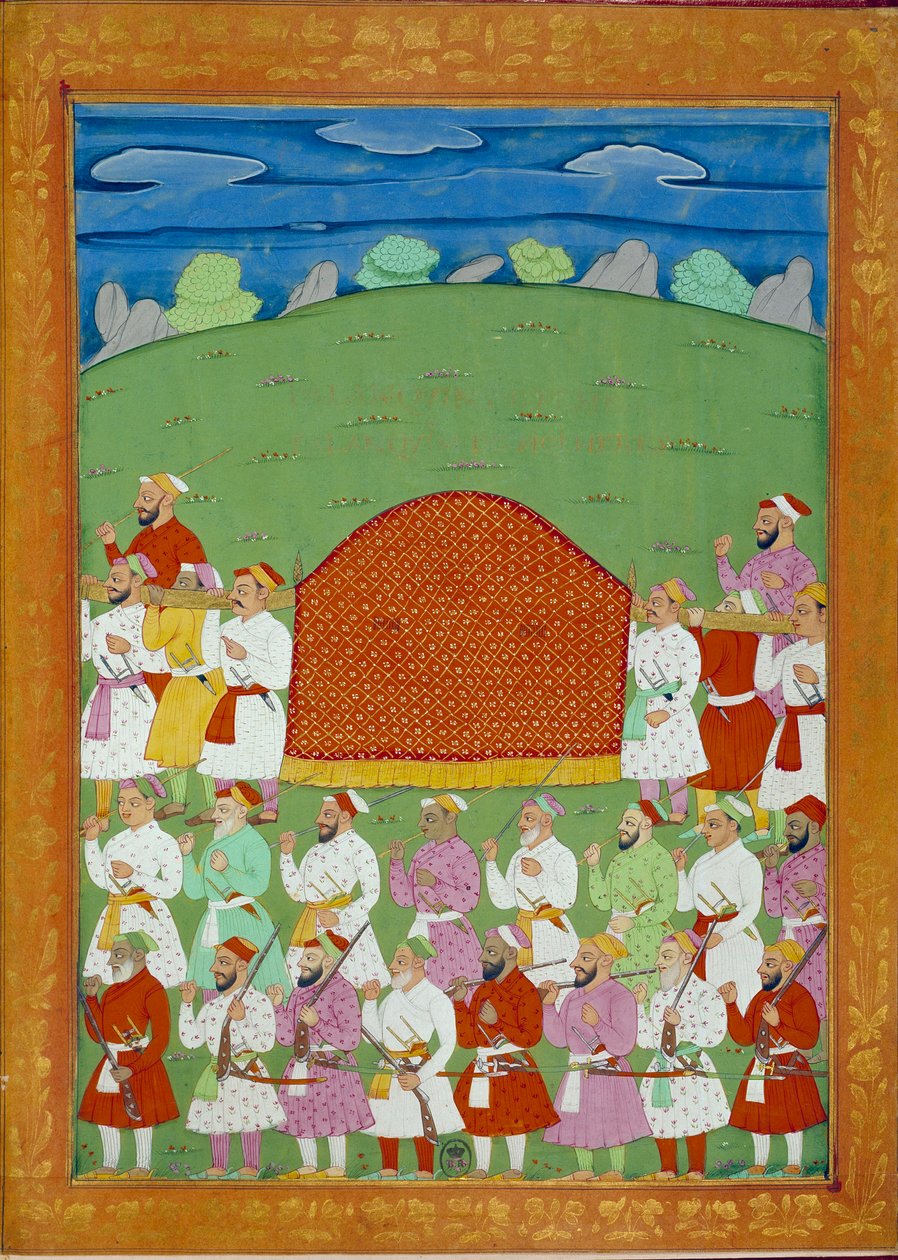 Padişahın cariyelerinin tahtırevanı, Şah alem