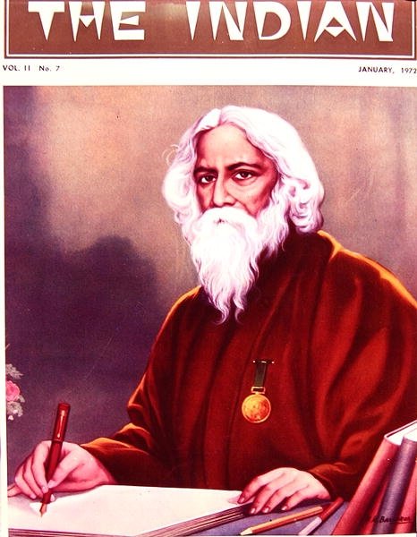 Sir Rabindranath Tagore (1861-1941) by School Indian