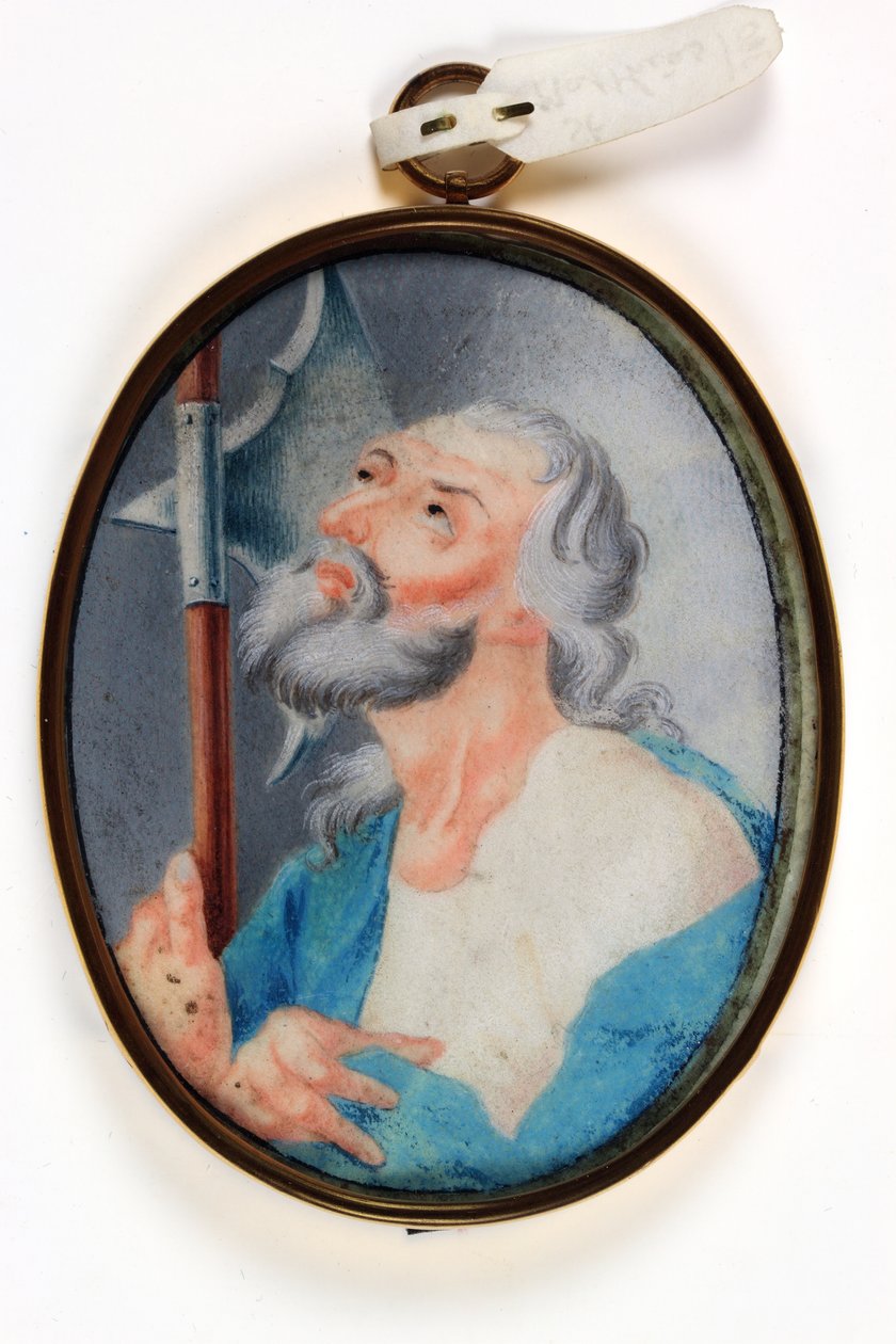 Aziz Matta (parşömen üzerine suluboya) by School Italian