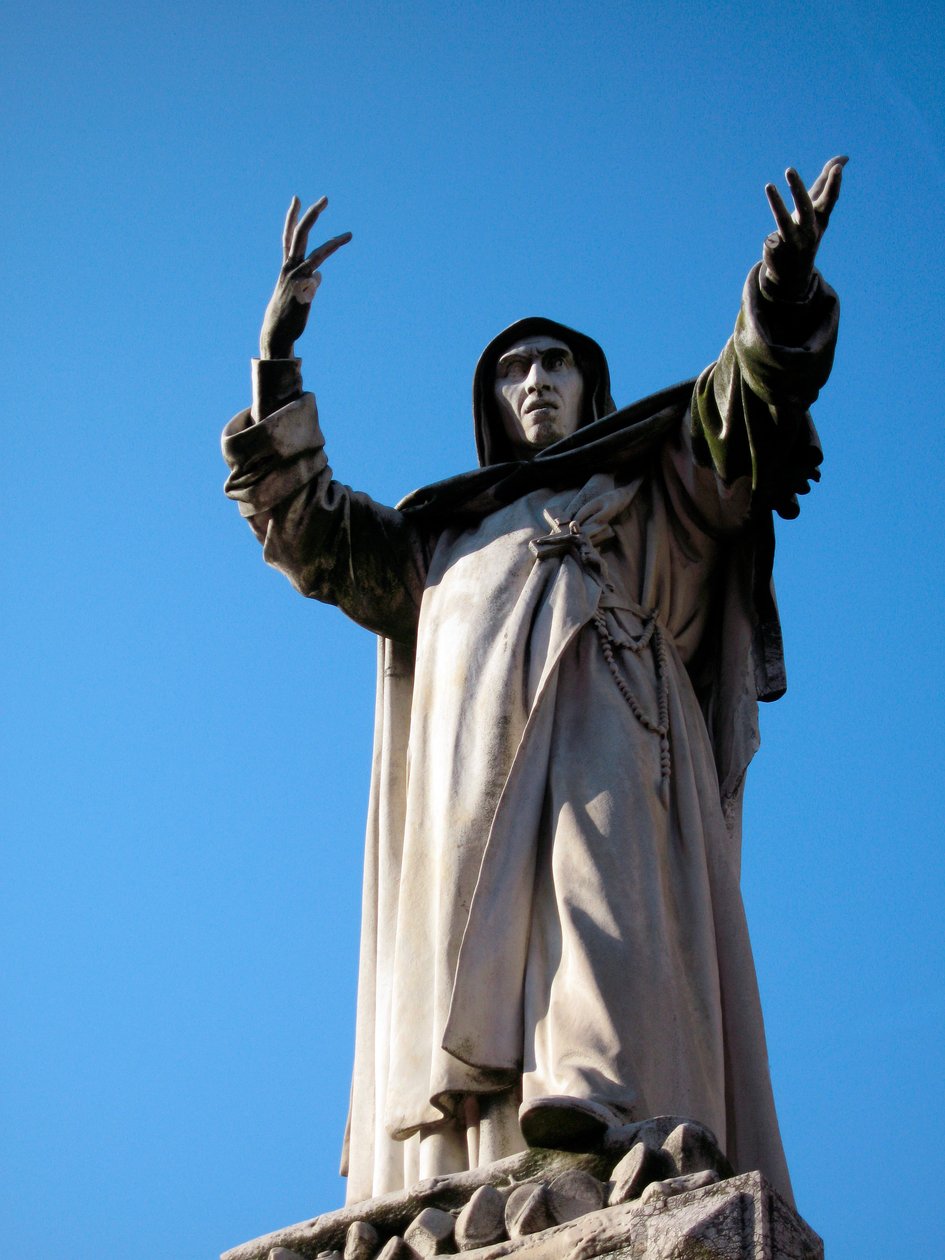 Jerome Savonarola Heykeli (Girolamo Savonarola by School Italian