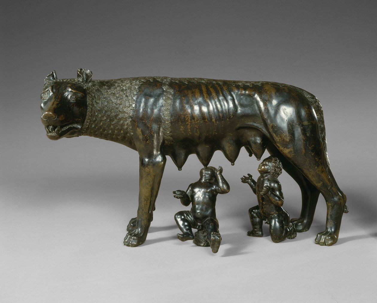 Capitoline Kurt Emziren Romulus ve Remus by School Italian