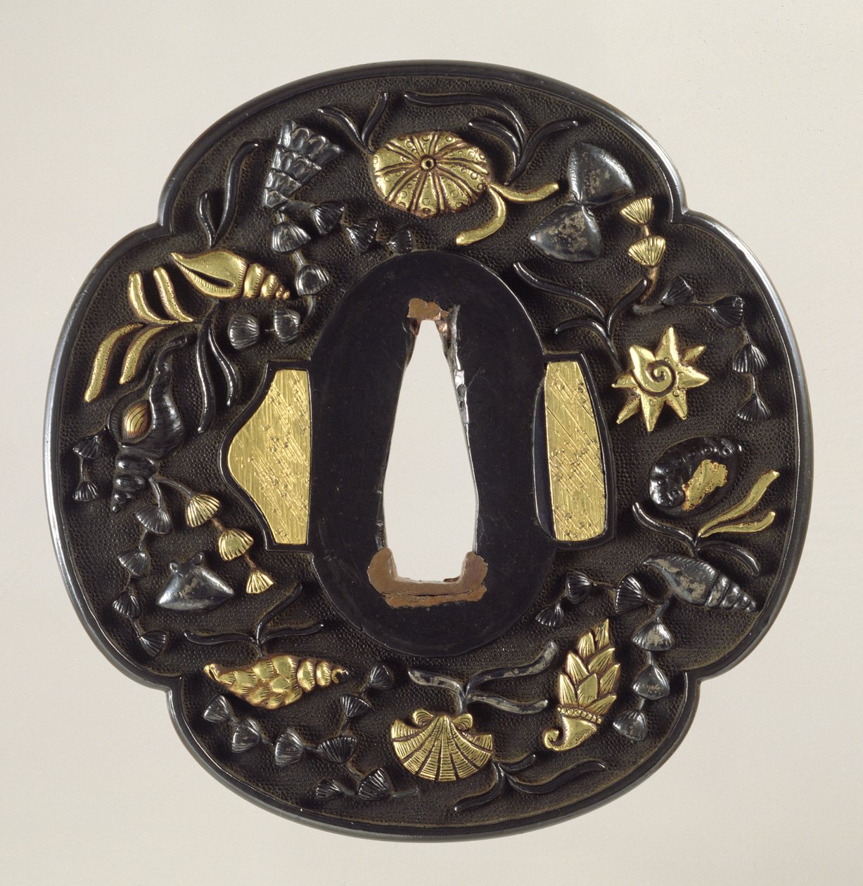 'Tsuba' Kılıç Muhafızı, Edo dönemi 1615-1868, Japonca (kakma bronz) by Japanese School