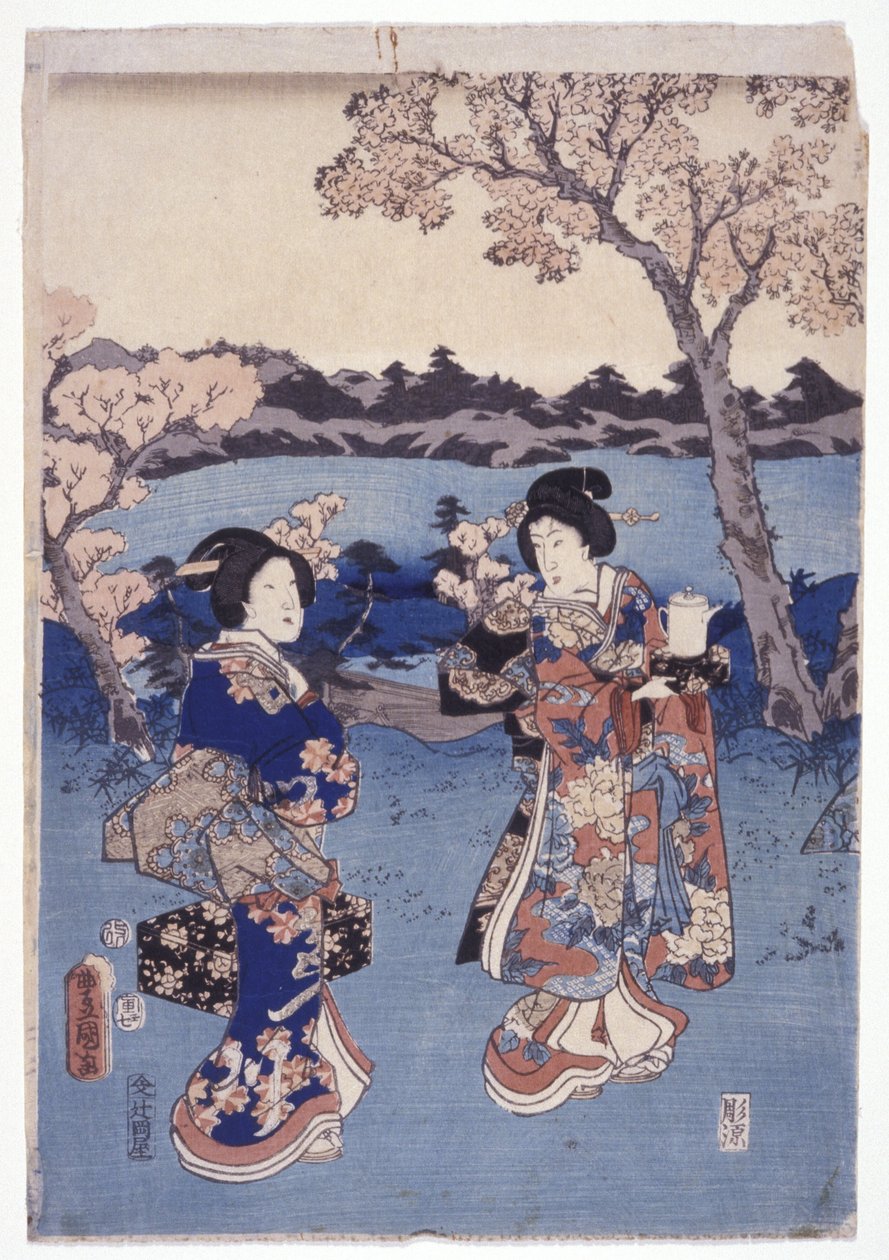 İsimsiz (renkli gravür) by School Japanese