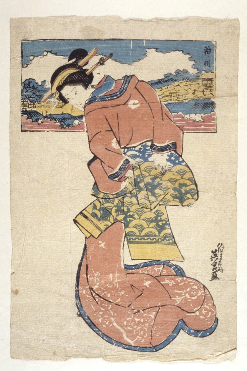 İsimsiz (renkli gravür) by School Japanese