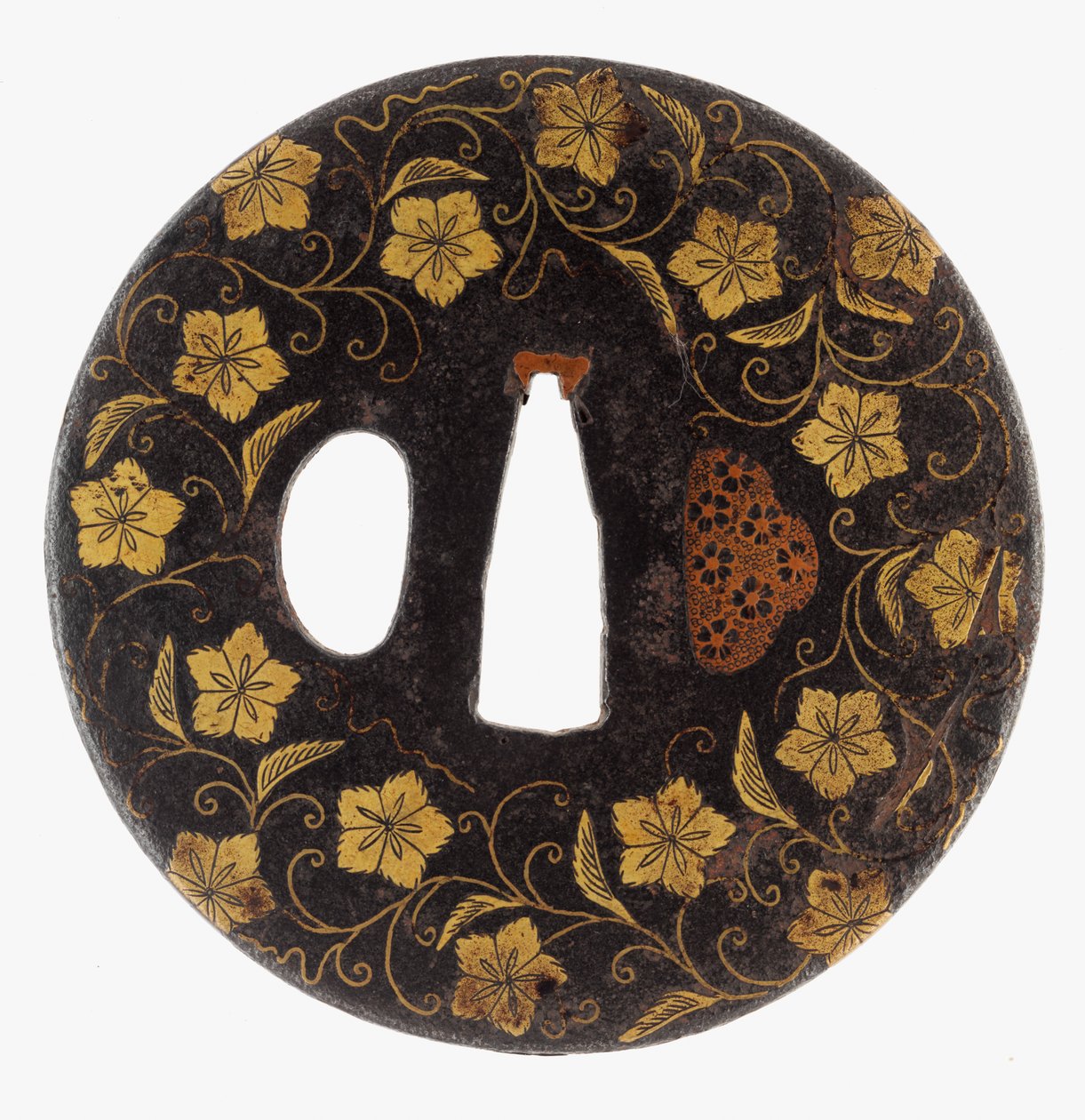 Tsuba: Çiçek Parşömenleri by School Kaga