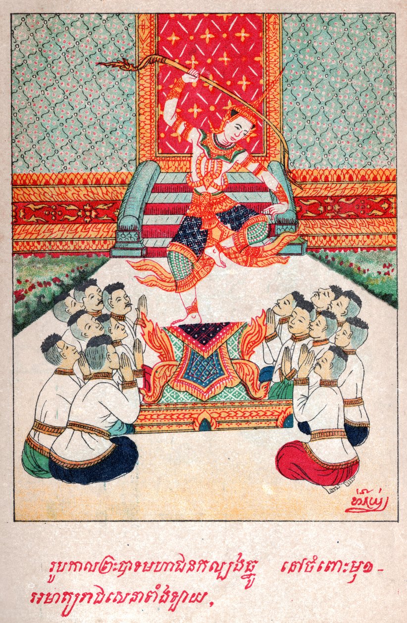 Mahajanaka burç. K10 (Resim) by School Laotian