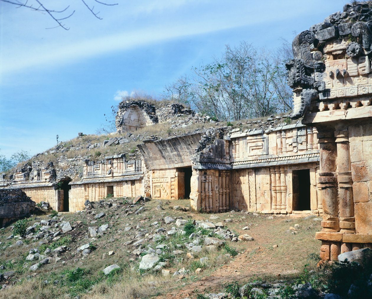 Labna Sarayı, Puuc tarzı bina, Yucatan (Meksika). Maya Uygarlığı. 4-10. Yüzyıl. by R. and Smith Simkin