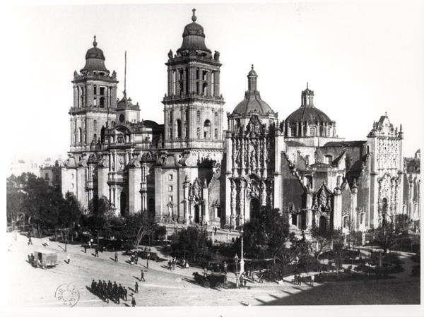 Mexico City Katedrali (s/b fotoğraf) by School Mexican