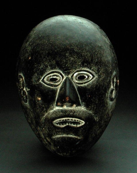 Maske, muhtemelen Gorong Kültürü, Nepal (ahşap) by School Nepalese