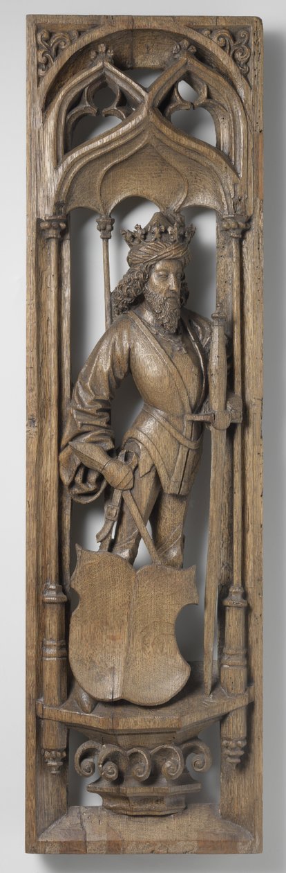 Bir organ vakasından alınan panel, c. 1510-20 (çok renklilik izleri olan meşe) by School Netherlandish