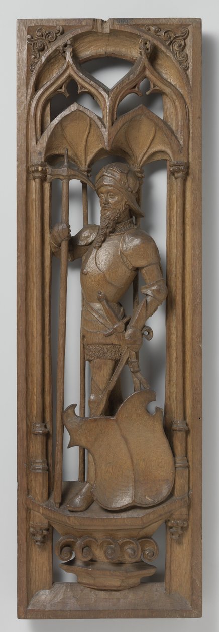 Bir organ vakasından alınan panel, c. 1510-20 (çok renklilik izleri olan meşe) by School Netherlandish
