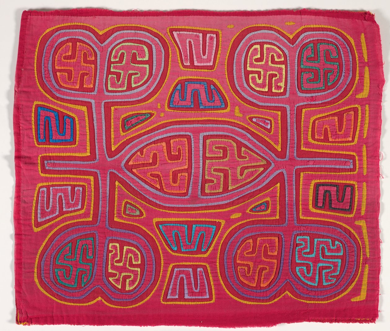 Gömlek paneli (mola), Kuna Halkı, San Blas Adaları, 1950'ler (aplikeli pamuk) by School Panamanian