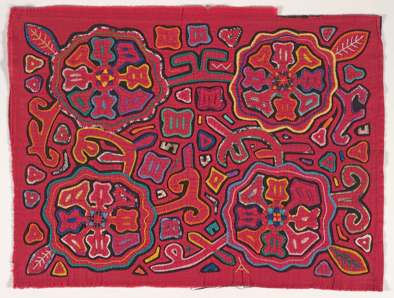 Gömlek paneli (mola), Kuna Halkı, San Blas Adaları, 1950'ler (aplikeli pamuk) by School Panamanian