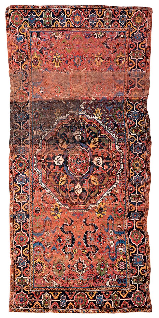 Madalyon halı, muhtemelen İran Kürdistanı, 17. yüzyılın sonu veya 18. yüzyılın başı (yün ve pamuk) by School Persian