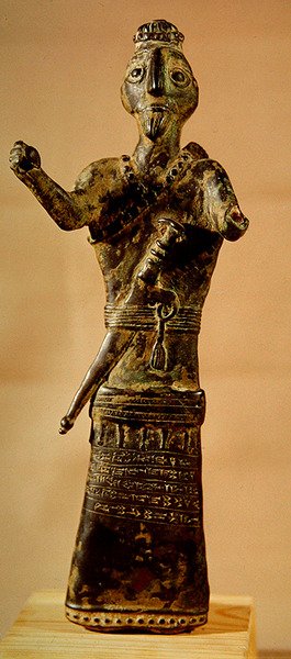 Savaşçı Heykeli, MÖ 1200 dolayları (bronz) by School Persian