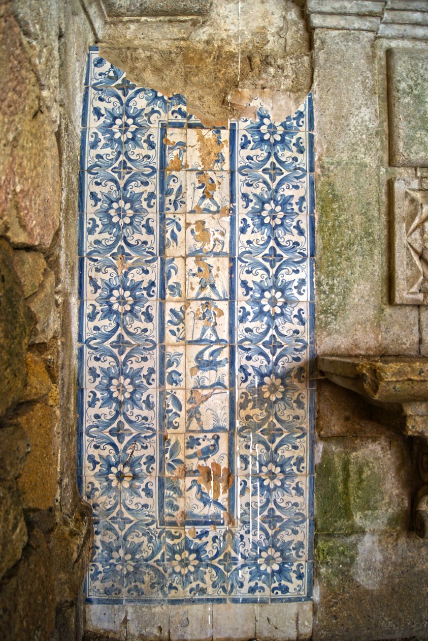 Av sahnelerini betimleyen panel, Tarouca, Portekiz (seramik karolar) by School Portuguese