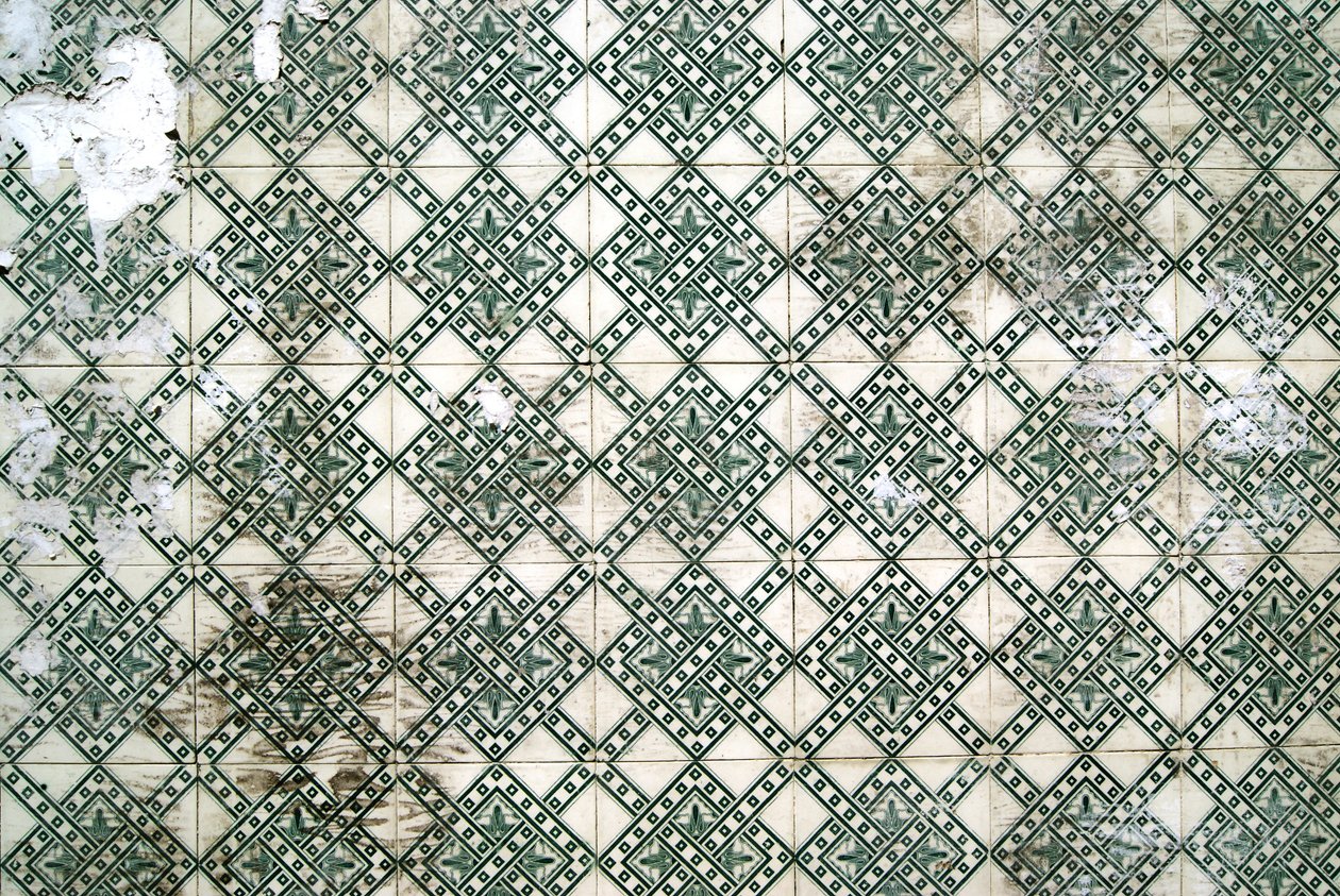 Geleneksel panel, Lizbon, Portekiz (seramik karolar) by School Portuguese