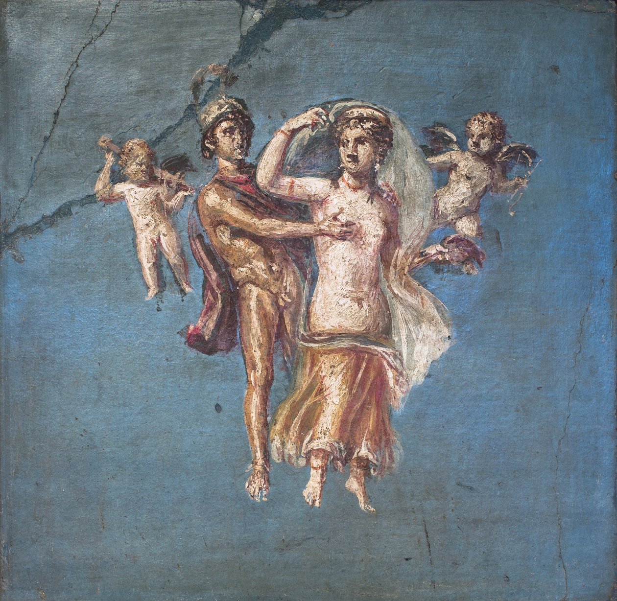Mavi zemin üzerinde Mars ve Venüs, Herculaneum by School Roman