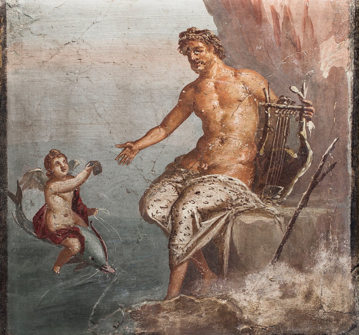 Polyphemus ve Galatea, Herculaneum by School Roman