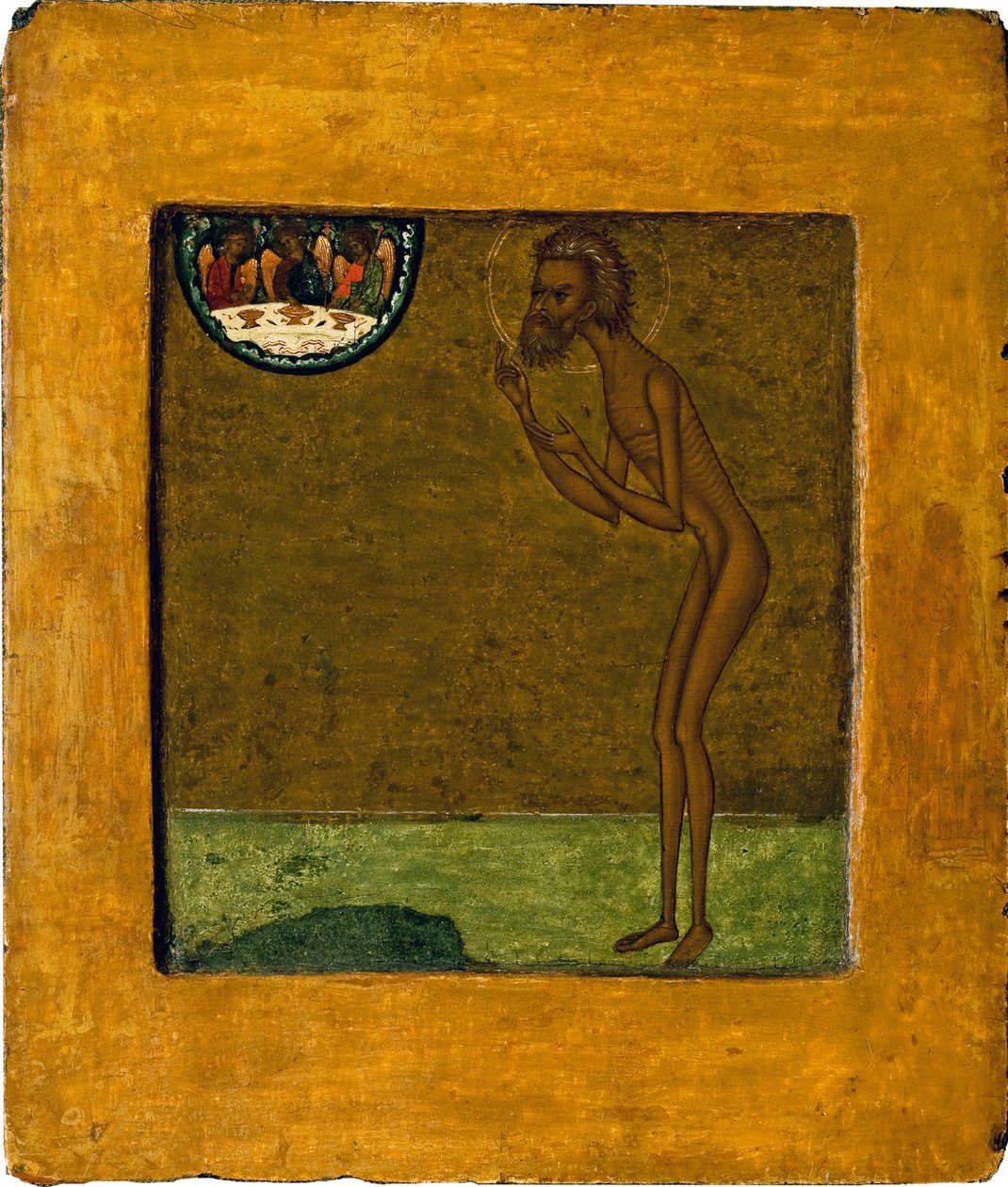 Kutsal Basil veya Aziz Basil (Vassili) (1469-1551 veya 1557). Anonim Rus ikonu, ahşap üzerine tempera, 16. yüzyılın sonları. Geleneksel Moskova sanatı. Devlet Tretyakov Galerisi, Moskova. by School Russian