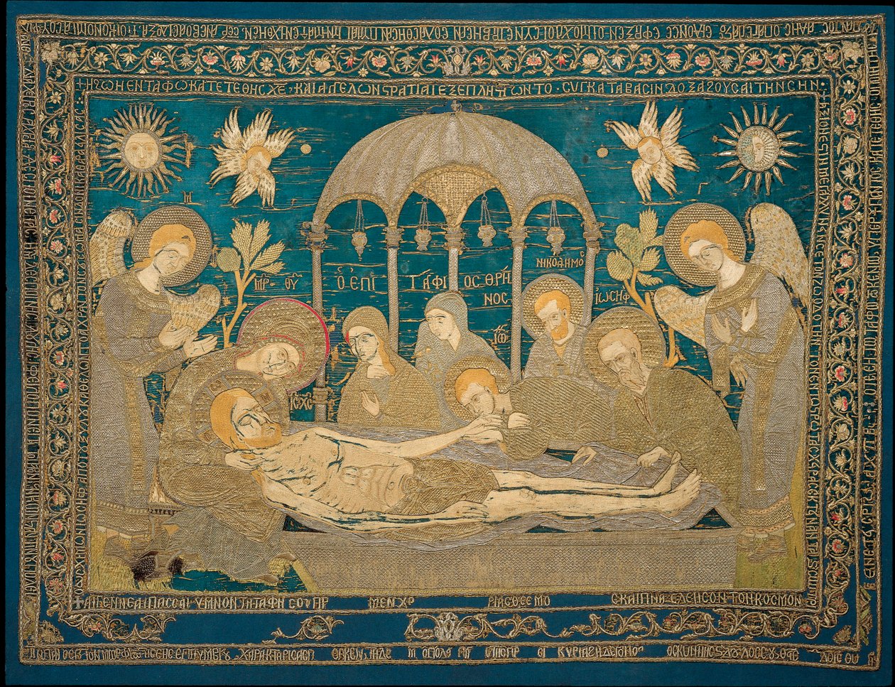 Entombment - İsimsiz bir Rus yazar tarafından yün işlemesi by School Russian