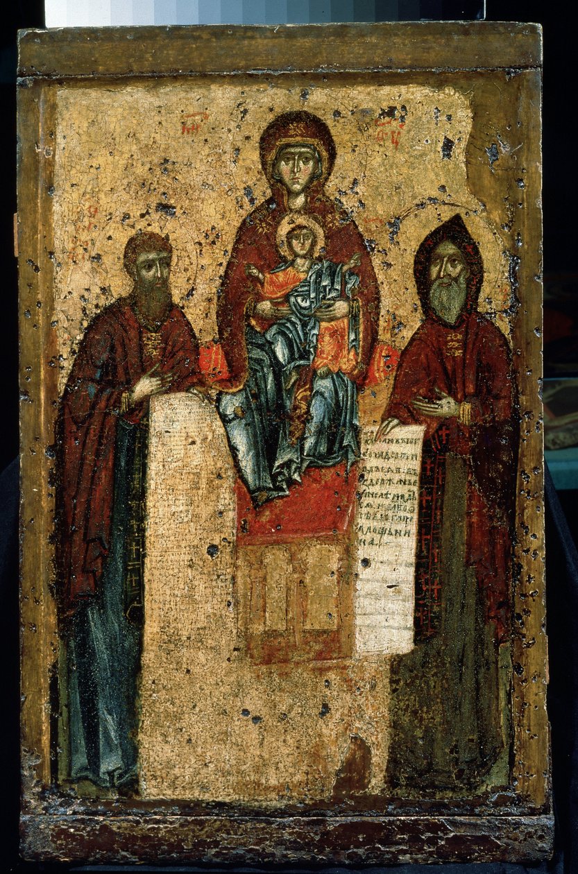 ""Mağaraların Bakiresi"" Rus simgesi. 1288