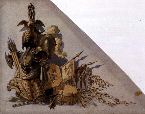 Neo-Klasik Silah Kupaları: Avrupa, c.1825 (kağıt üzerine suluboya) by School Russian