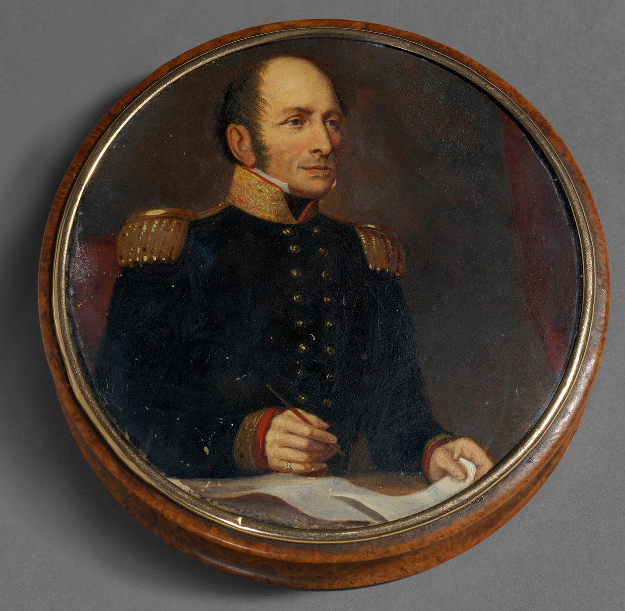 Portre du marechal russe Michel (Mikhail) Bogdanovitch Barclay de Tolly (Barclay-de-Tolly) (1761-1818) - Anonim by School Russian