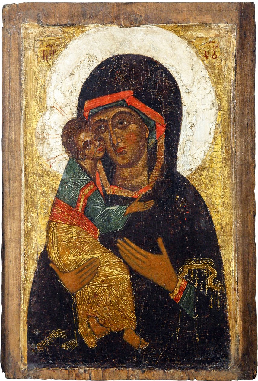 Rus simgesi: Vladimir Bakiresi. Panelde Tempera, 15. Yüzyılın İlk Yarısı, Tarih ve Sanat Müzesi, Suzdal by School Russian